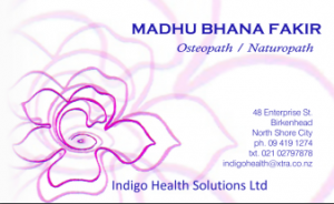 Madhu Bhana Fakir business card